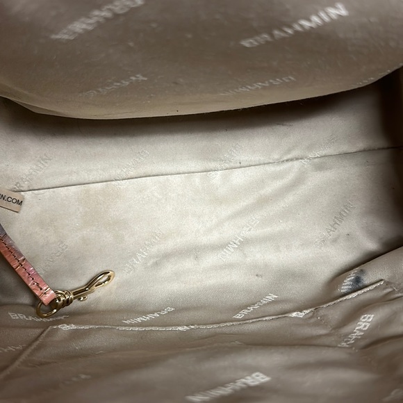 SOLD🔥🔥🔥Brahmin Caroline Croc-Embossed Leather Multicolor Satchel Shoulder Bag - Picture 6 of 15